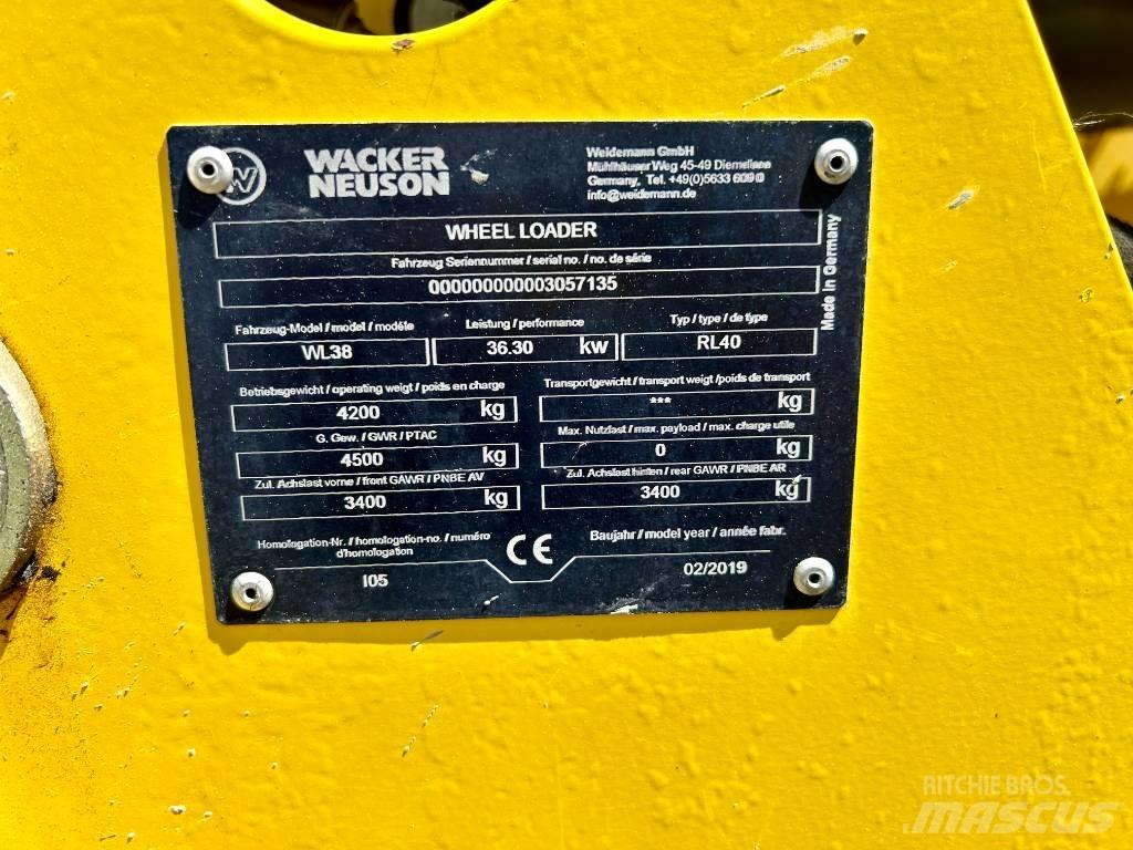Wacker WL 38 Pás carregadoras de rodas