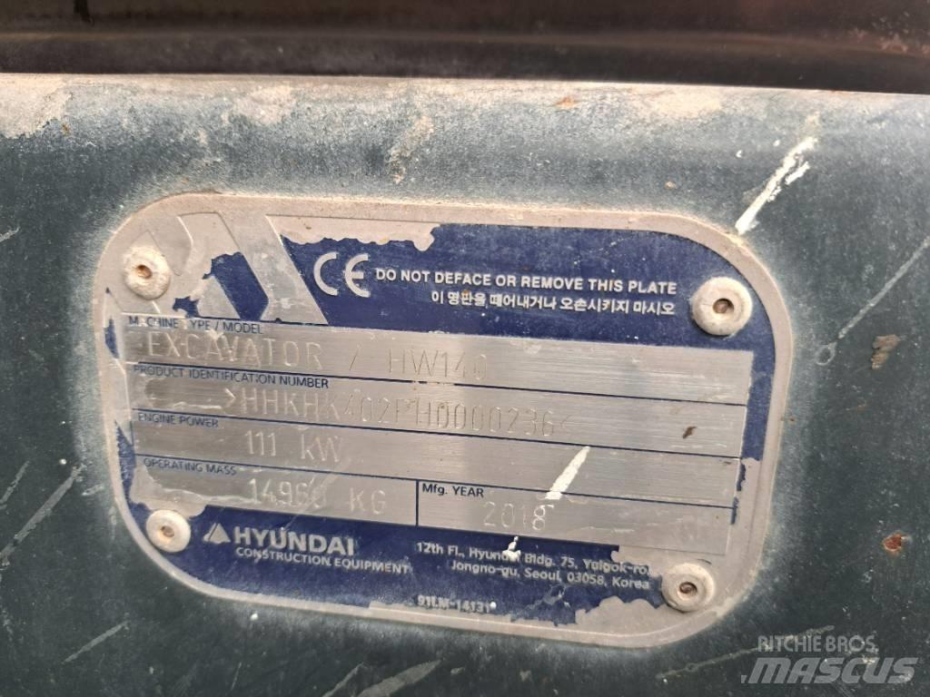 Hyundai HW140 Escavadoras de rodas