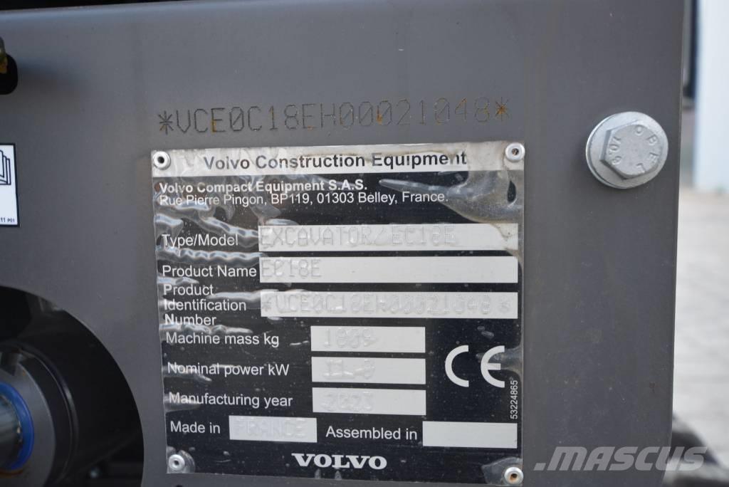 Volvo EC 18 E Mini Escavadoras <7t