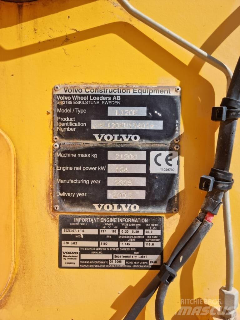 Volvo L 120 E Pás carregadoras de rodas