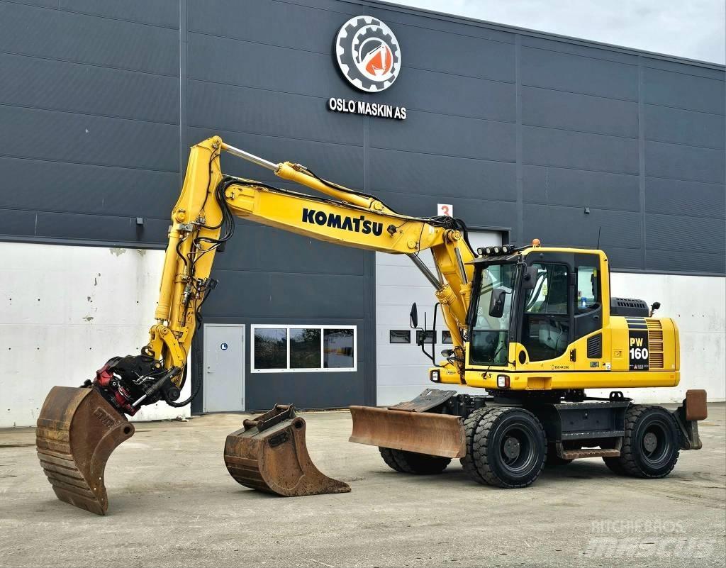 Komatsu pw 160 -8 Escavadoras de rodas