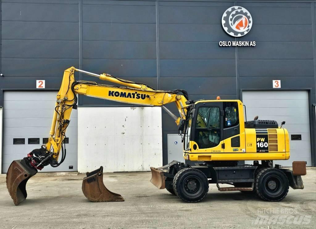 Komatsu pw 160 -8 Escavadoras de rodas