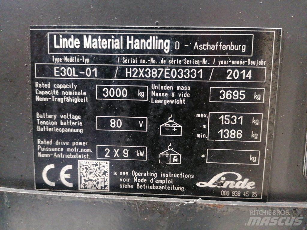 Linde E30L-01 Empilhadores eléctricos