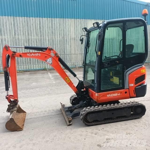 Kubota KX 018-4 Mini Escavadoras <7t