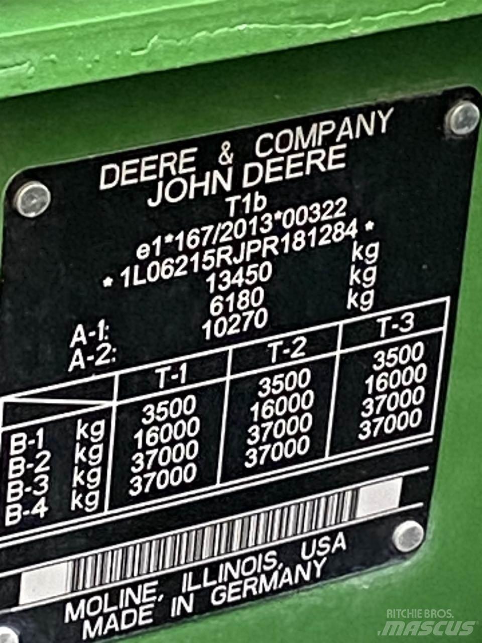 John Deere 6R 215 Tratores Agrícolas usados