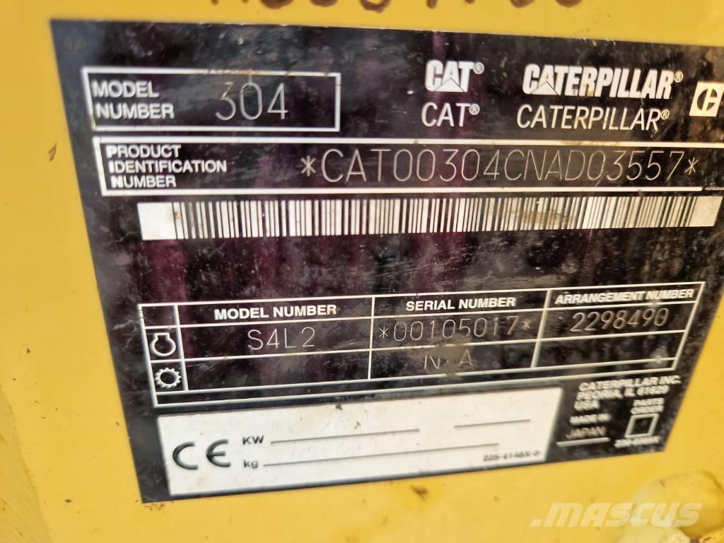 CAT 304 CR Mini Escavadoras <7t