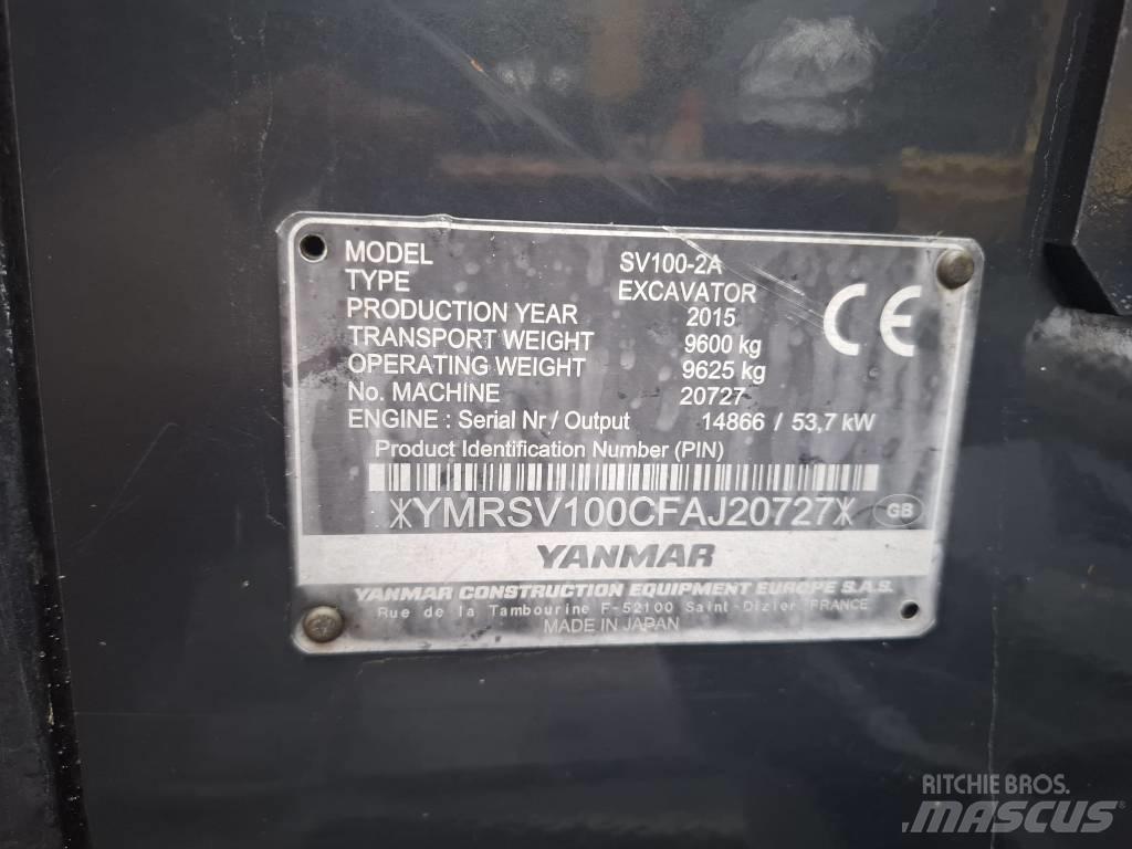 Yanmar SV 100-2A Escavadoras Midi 7t - 12t