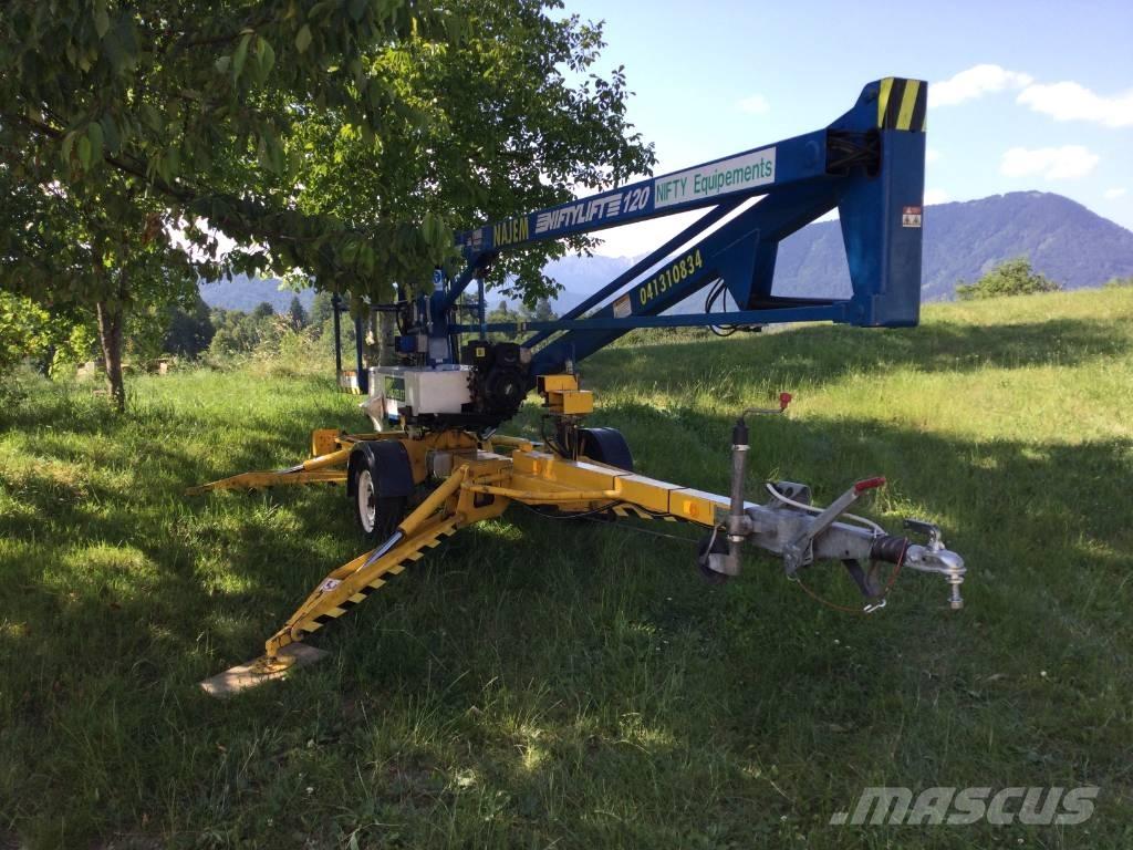 Niftylift 120HDE Plataformas aéreas montadas em atrelados