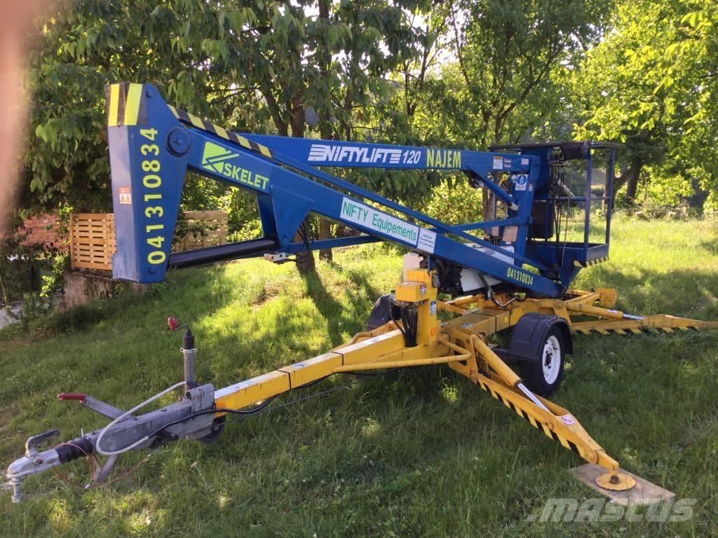 Niftylift 120HDE Plataformas aéreas montadas em atrelados