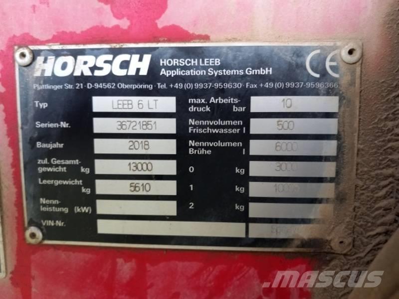 Horsch Leeb 6 LT Pulverizadores rebocados