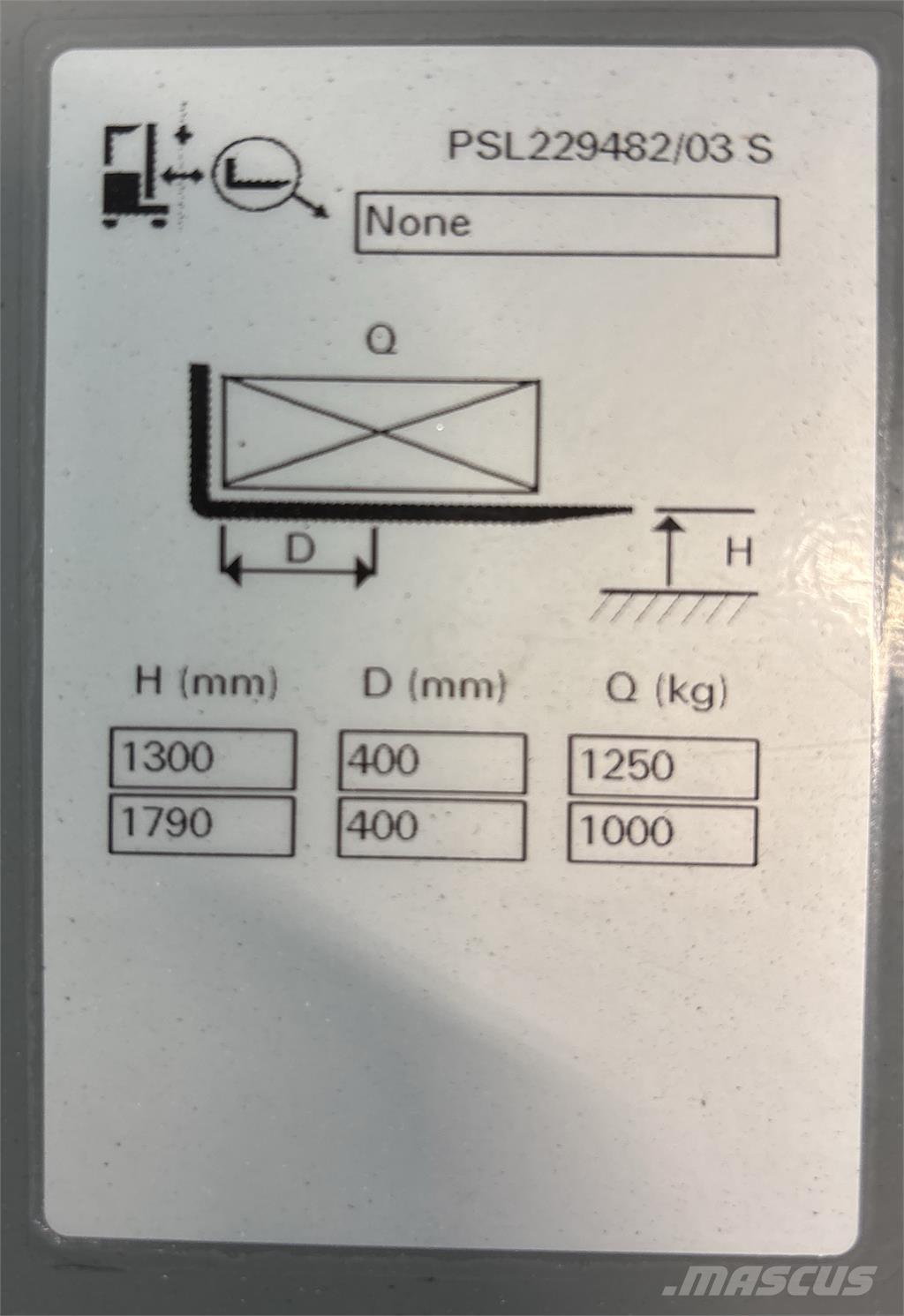 Atlet PSL125 Empilhador para operador externo