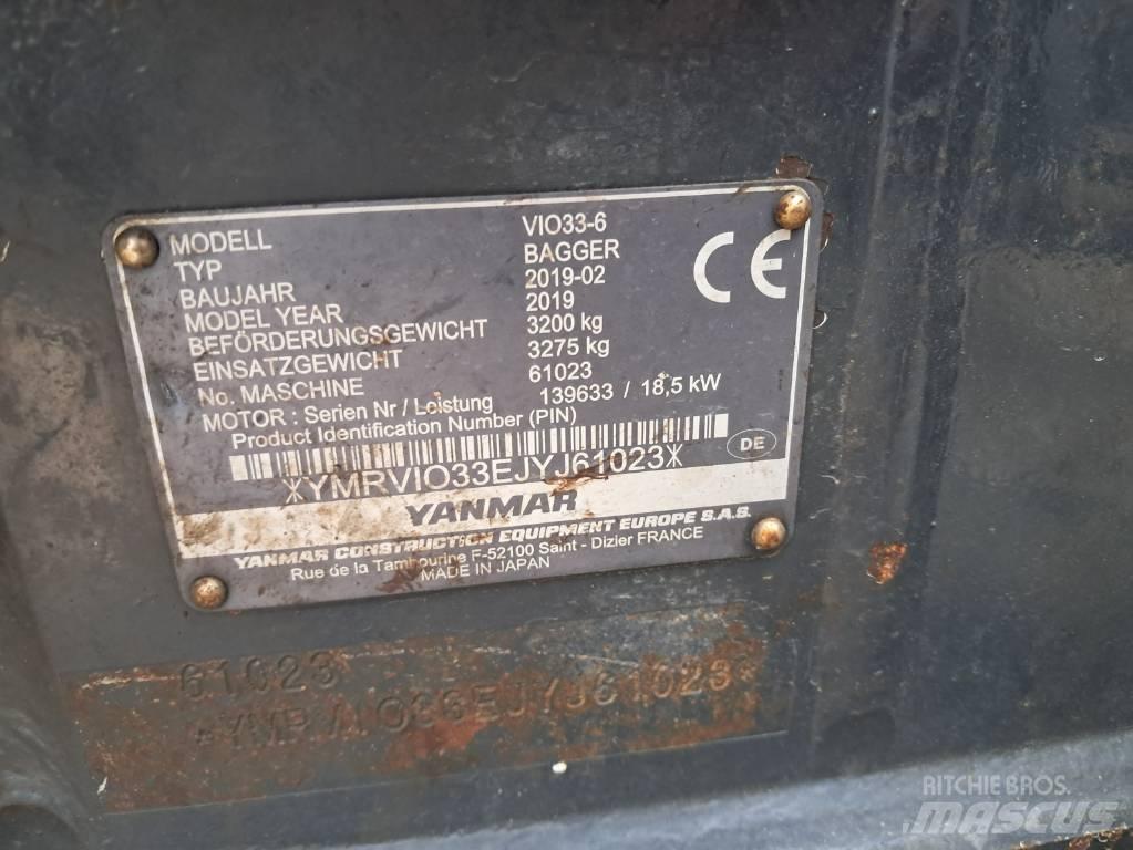 Yanmar Vio 33 Mini Escavadoras <7t