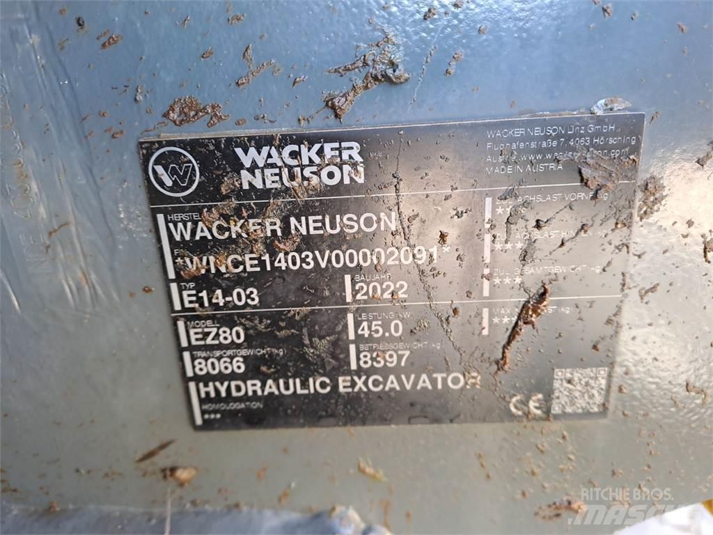 Wacker Neuson EZ80 Escavadoras de rastos