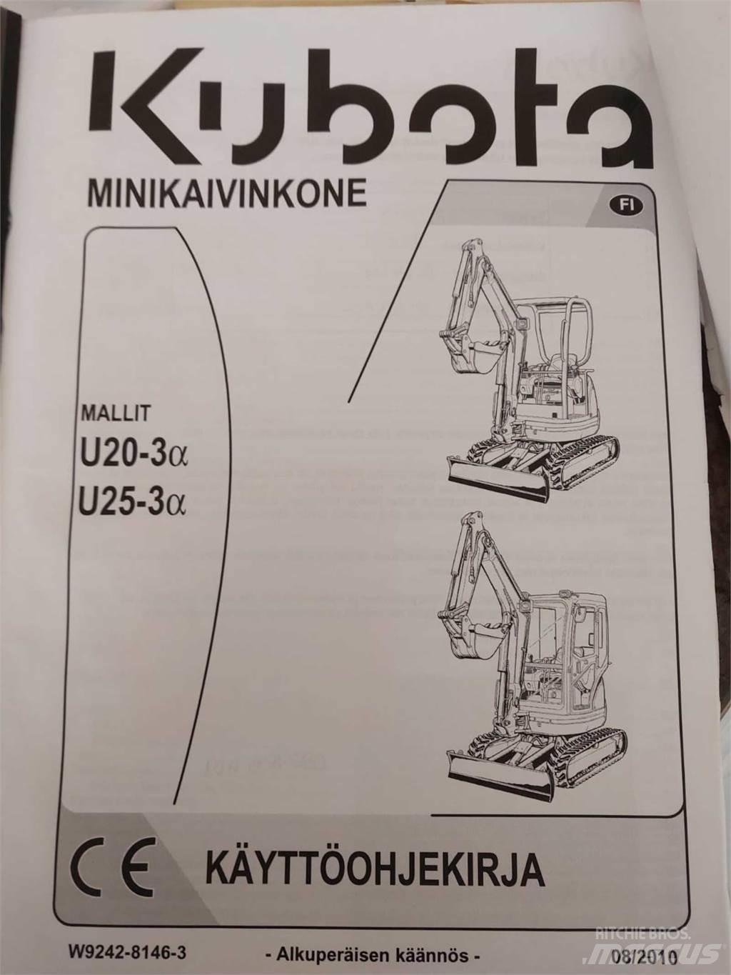 Kubota U25-3 Mini Escavadoras <7t