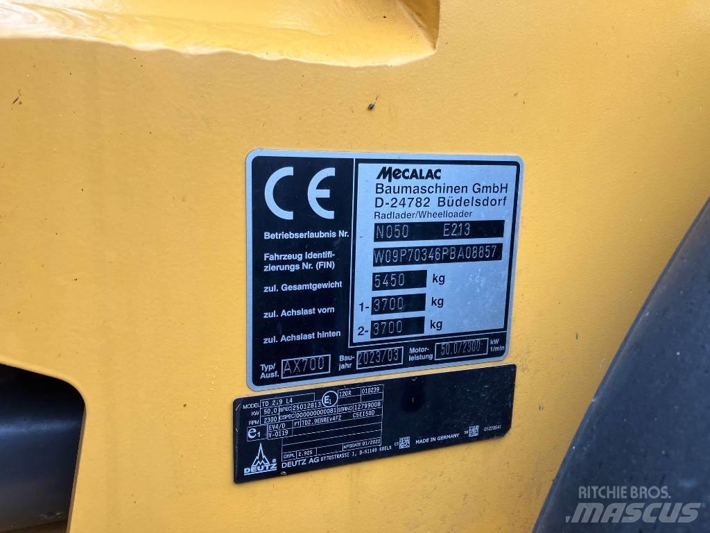 Mecalac AX 700 Pás carregadoras de rodas