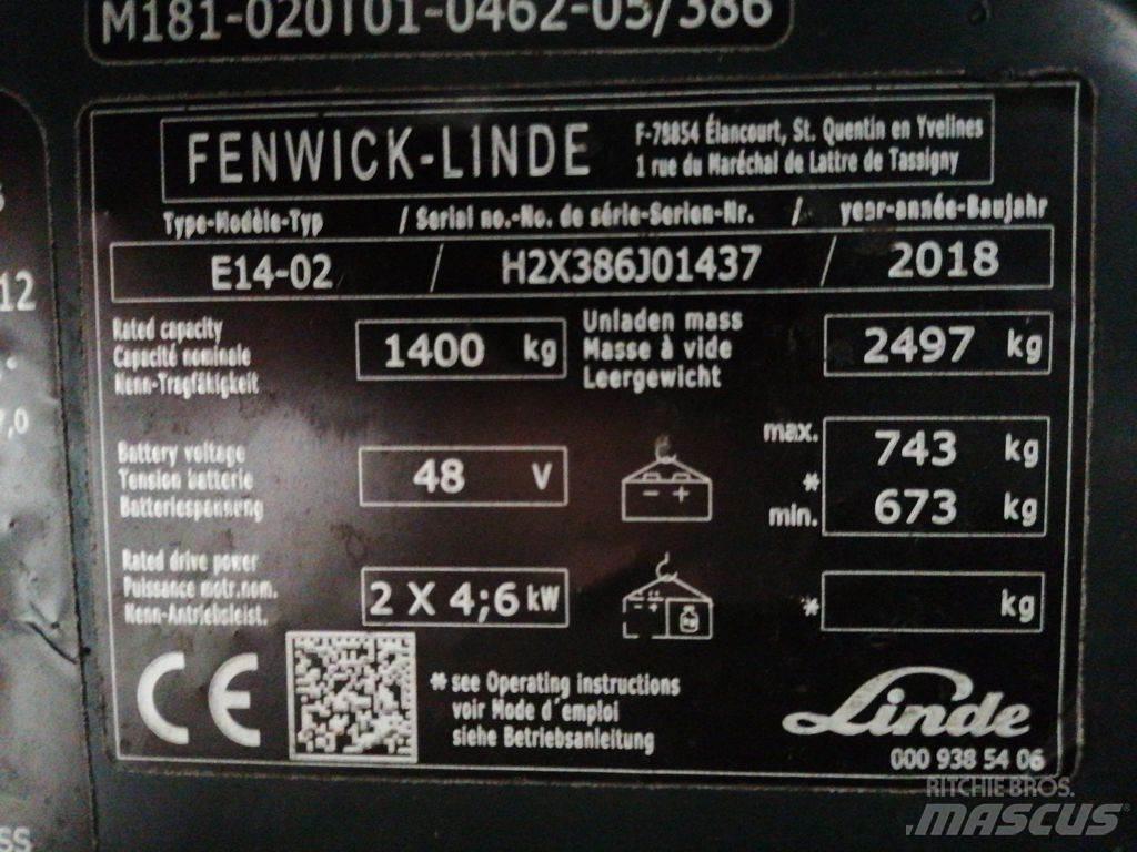 Linde E14-02 Empilhadores eléctricos