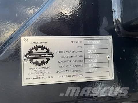 Palmse Trailer 115 Semi Reboques Desmontáveis