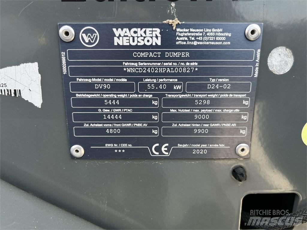 Wacker Neuson DV 90 Camiőes dumper basculantes rígidos