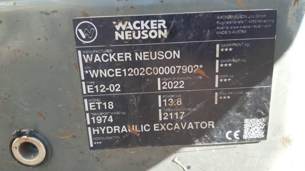 Wacker Neuson ET 18 Escavadoras de rastos