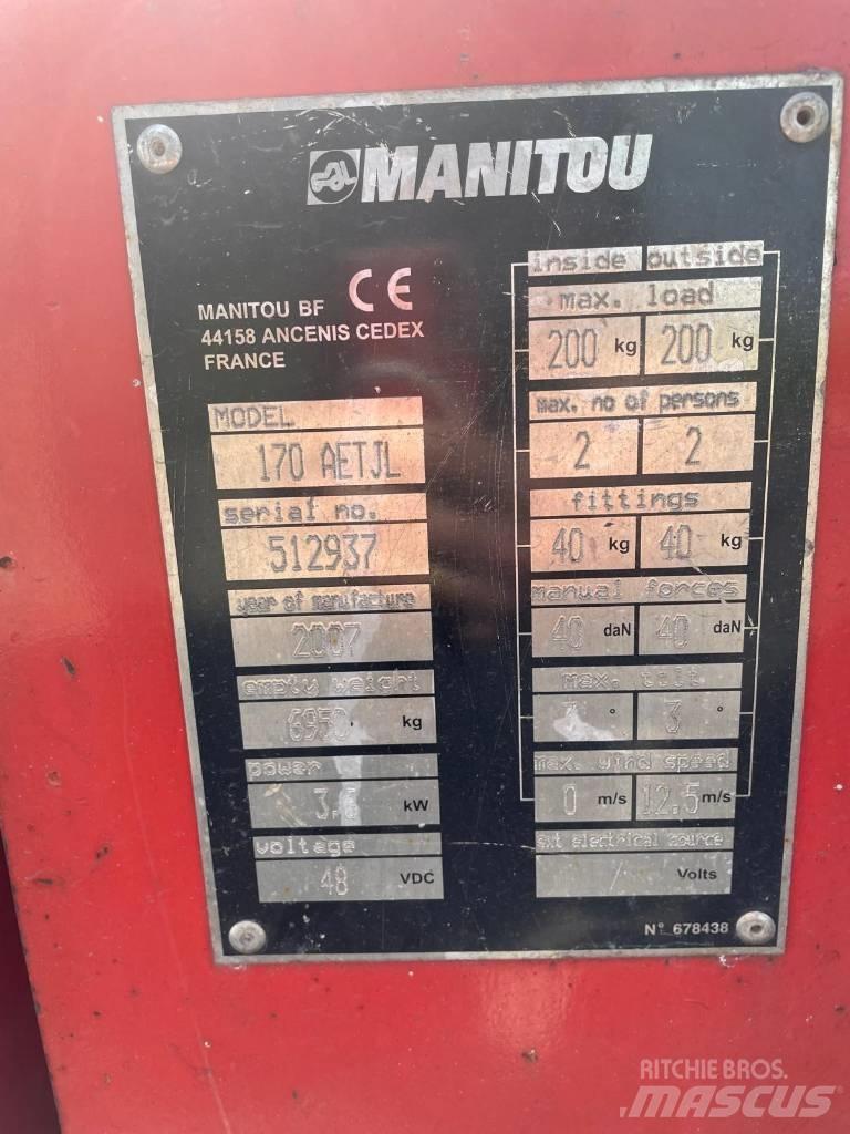 Manitou 170 AETJL Elevadores braços articulados