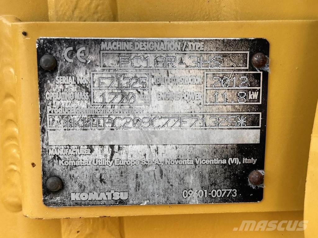 Komatsu PC16R-3HS Mini Escavadoras <7t