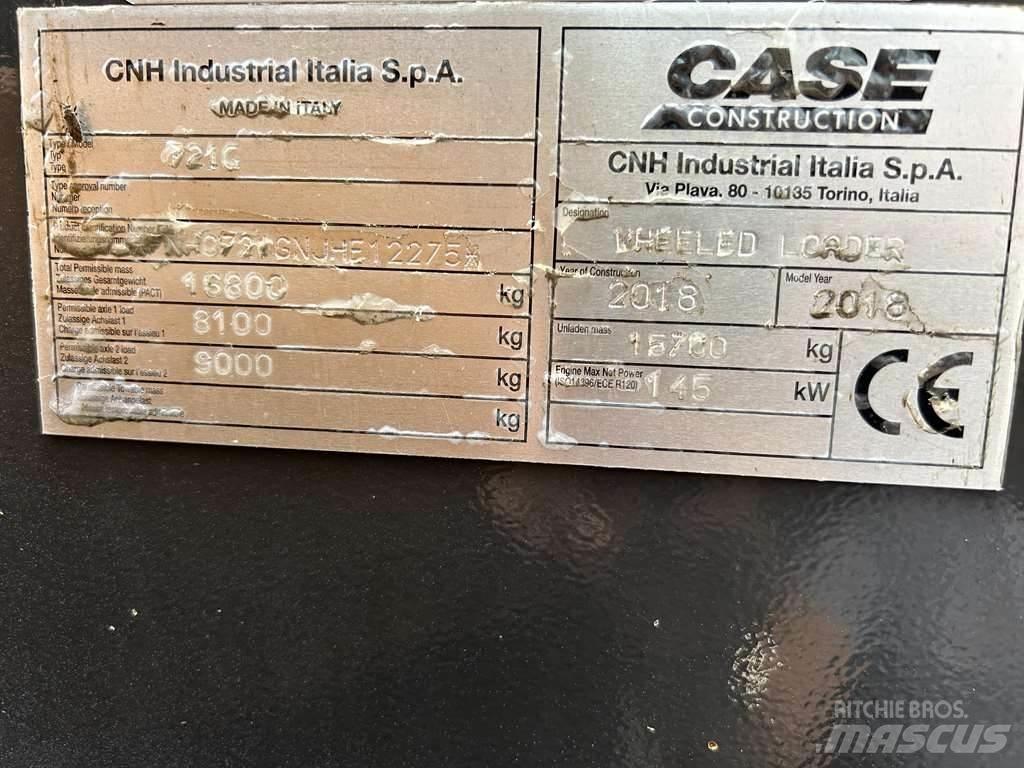 CASE 721G XR Pás carregadoras de rodas