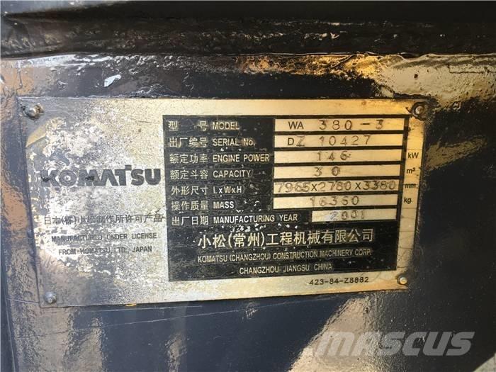 Komatsu WA 380-3 Pás carregadoras de rodas