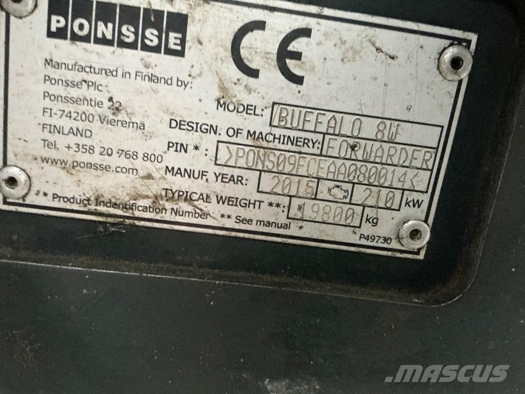 Ponsse BUFFALO 8W Forwarders florestais