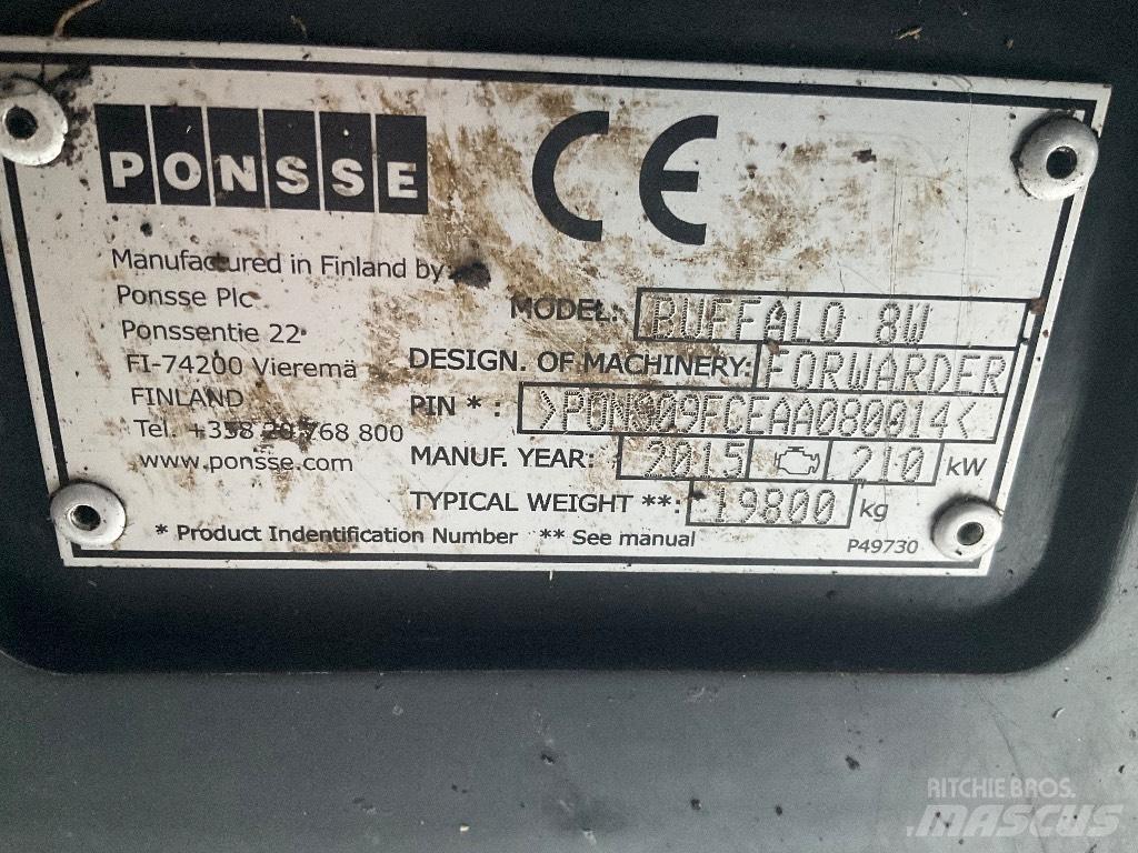 Ponsse BUFFALO 8W Forwarders florestais