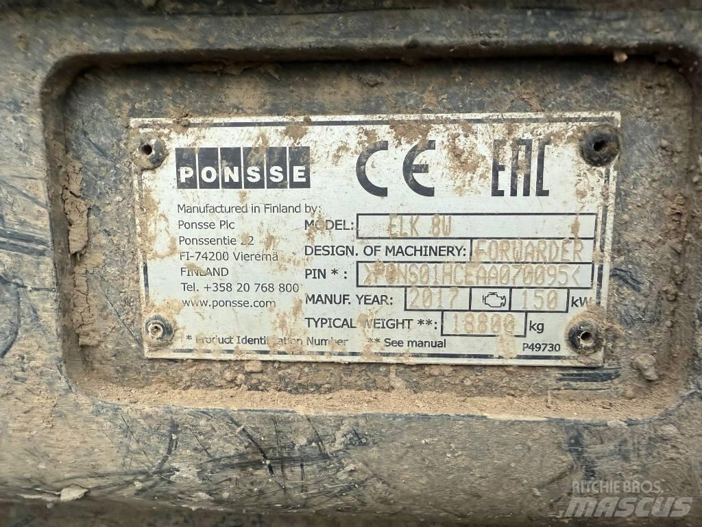 Ponsse ELK 8W Forwarders florestais