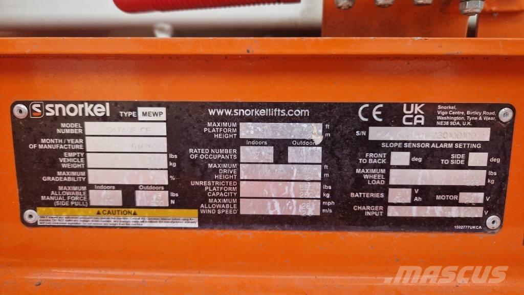Snorkel S4740E Elevadores de tesoura