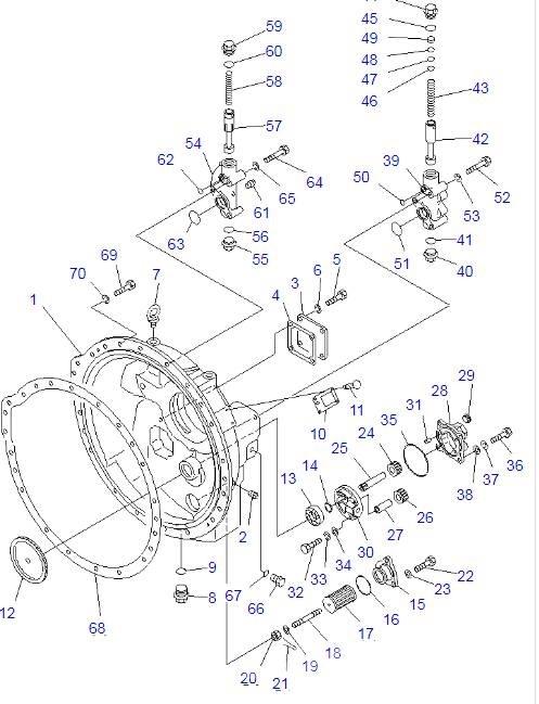 Komatsu D85A-21 Transmissão
