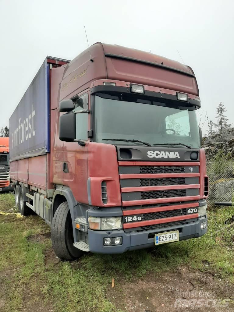 Scania R 124 Camiões caixa cortinas laterais