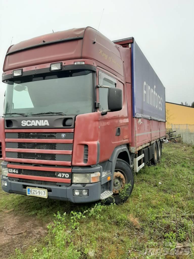 Scania R 124 Camiões caixa cortinas laterais