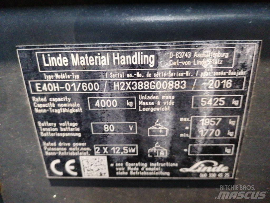 Linde E40H-01/600 Empilhadores eléctricos