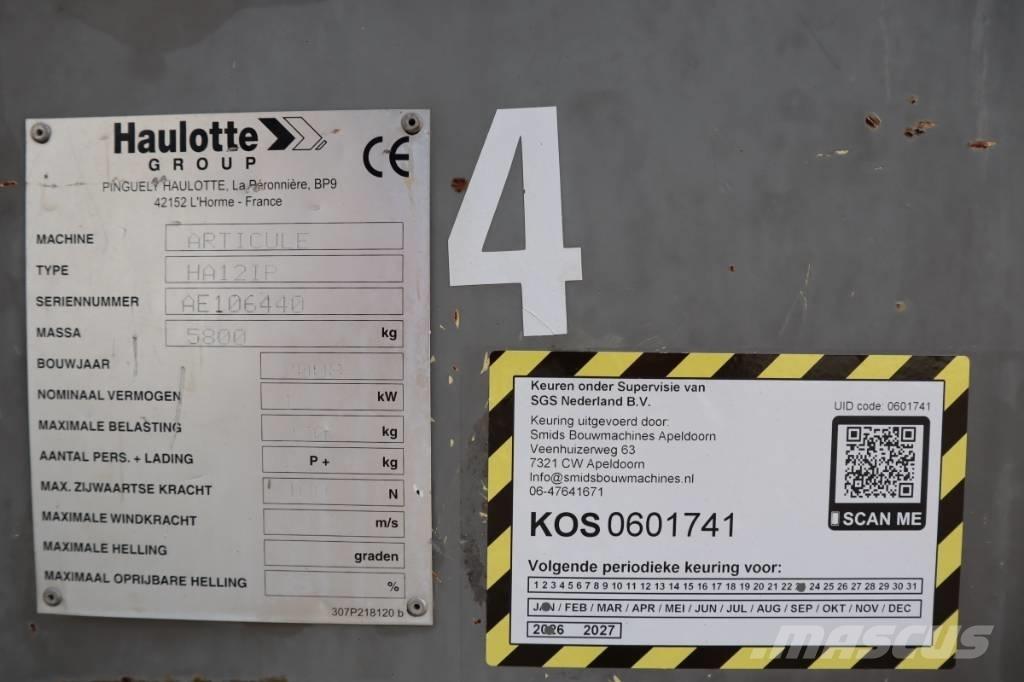Haulotte HA12IP 2WD Elevadores braços articulados
