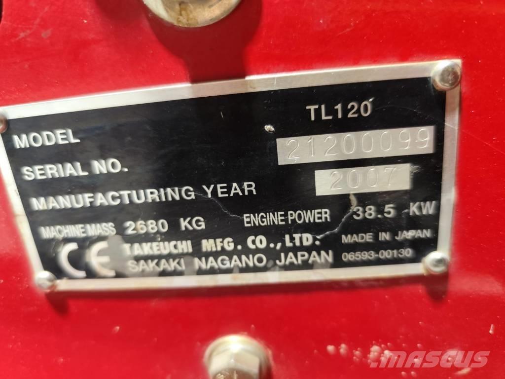 Takeuchi TL120 Carregadoras de direcção deslizante