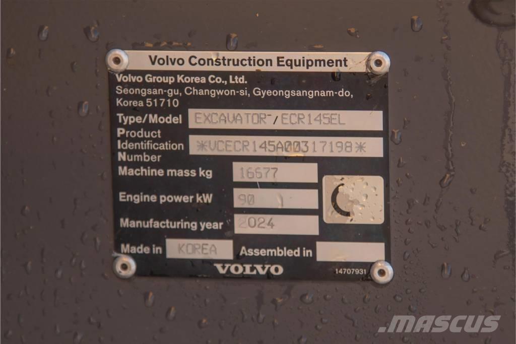Volvo ECR 145 E Escavadoras de rastos