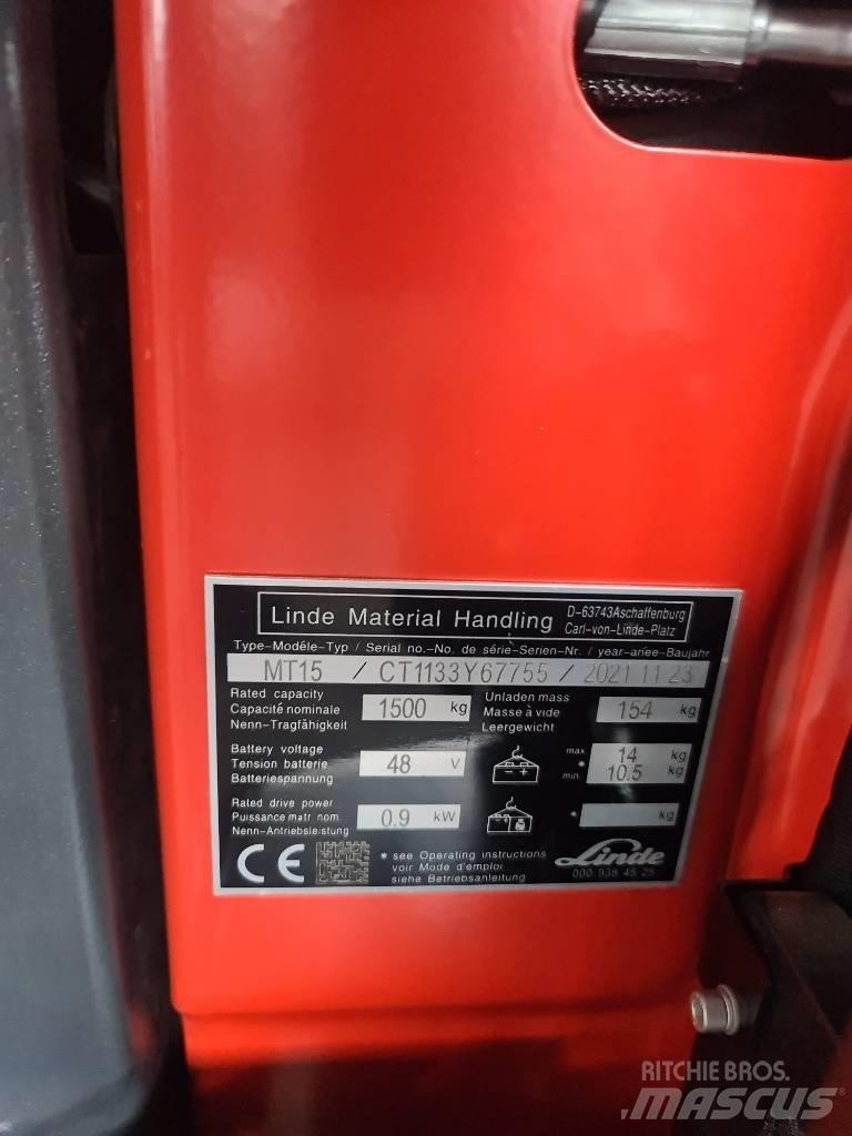 Linde MT15 Empilhadores eléctricos
