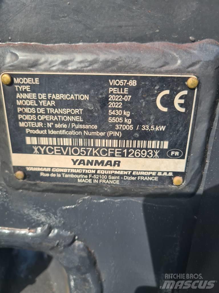 Yanmar Vio 57-6B Mini Escavadoras <7t