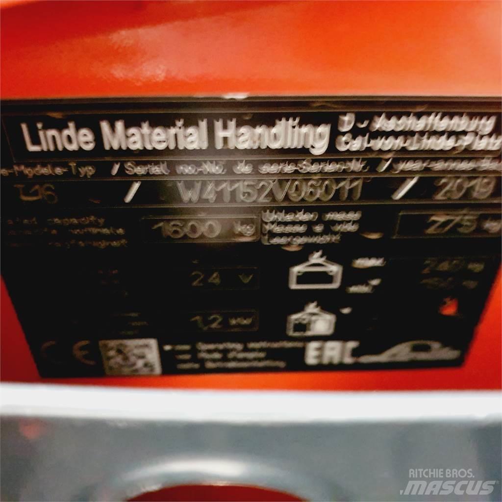 Linde T16 Li-Ion Porta palettes