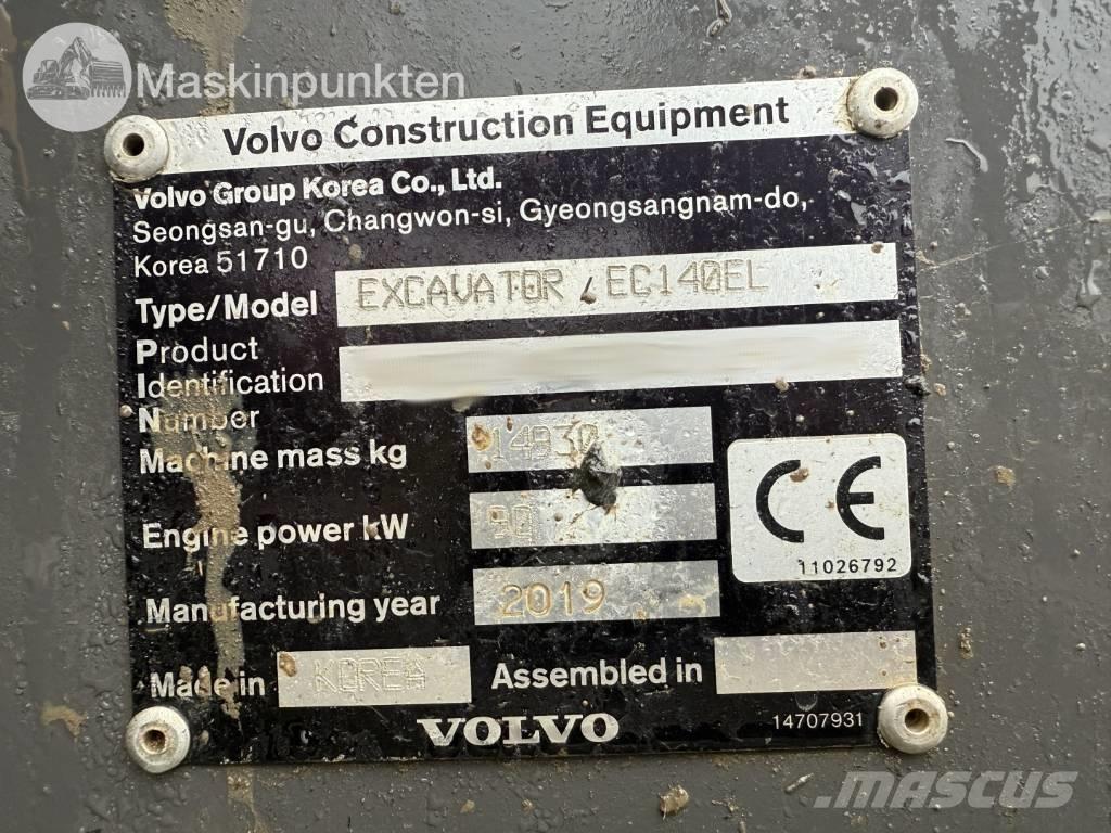 Volvo EC 140 EL Escavadoras de rastos