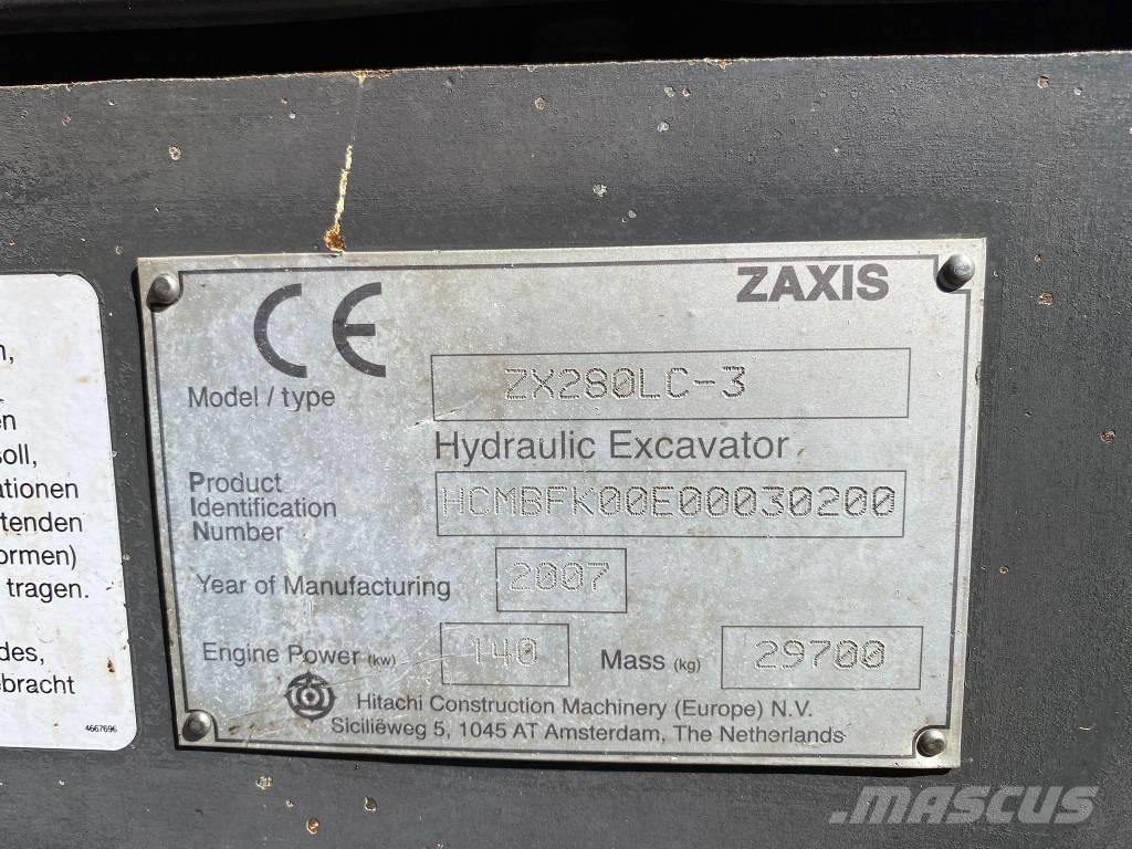 Hitachi ZX 280 LC-3 Escavadoras de rastos
