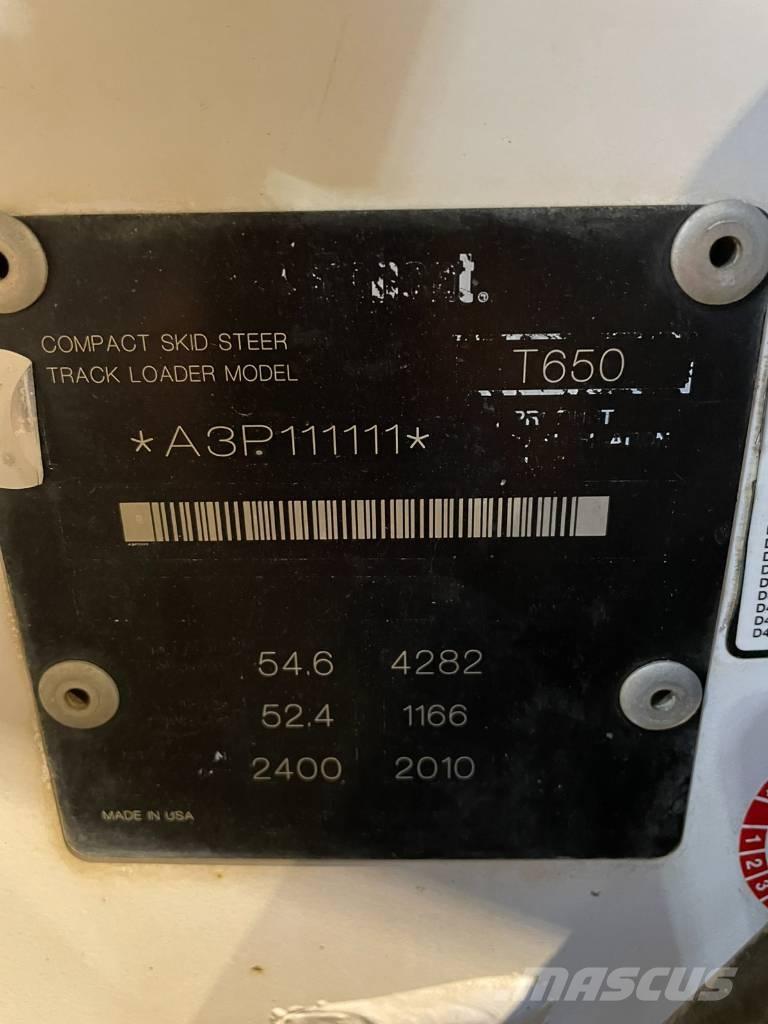 Bobcat T 650 Pás Carregadoras de rastos
