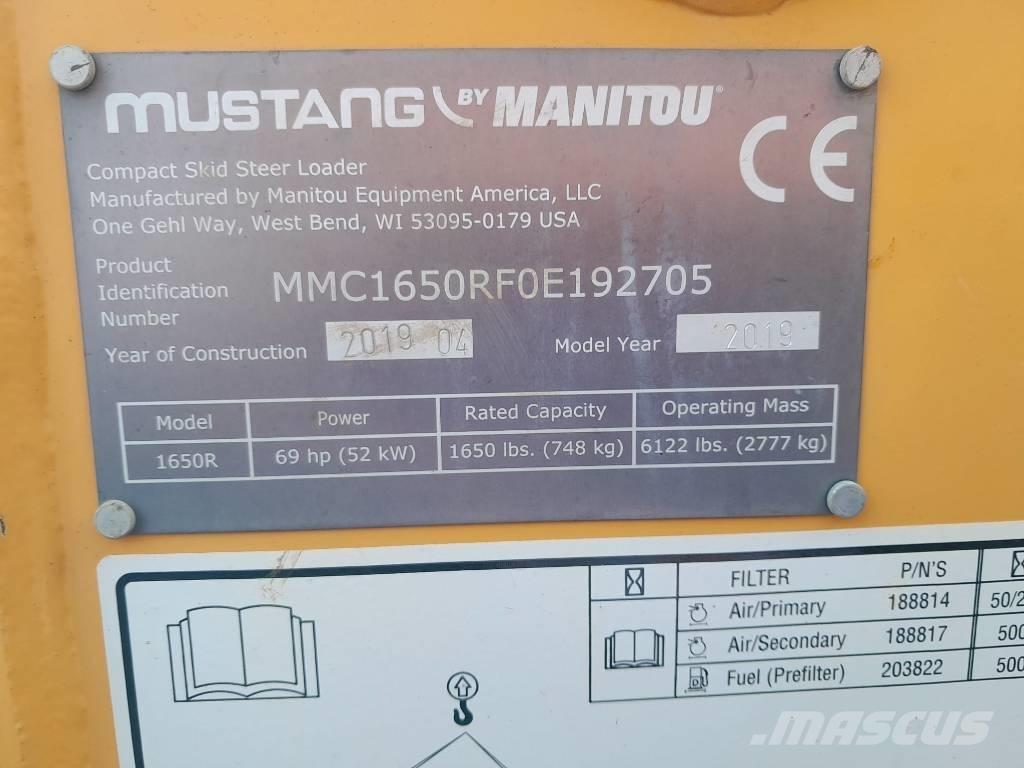 Mustang 1650 R Carregadoras de direcção deslizante
