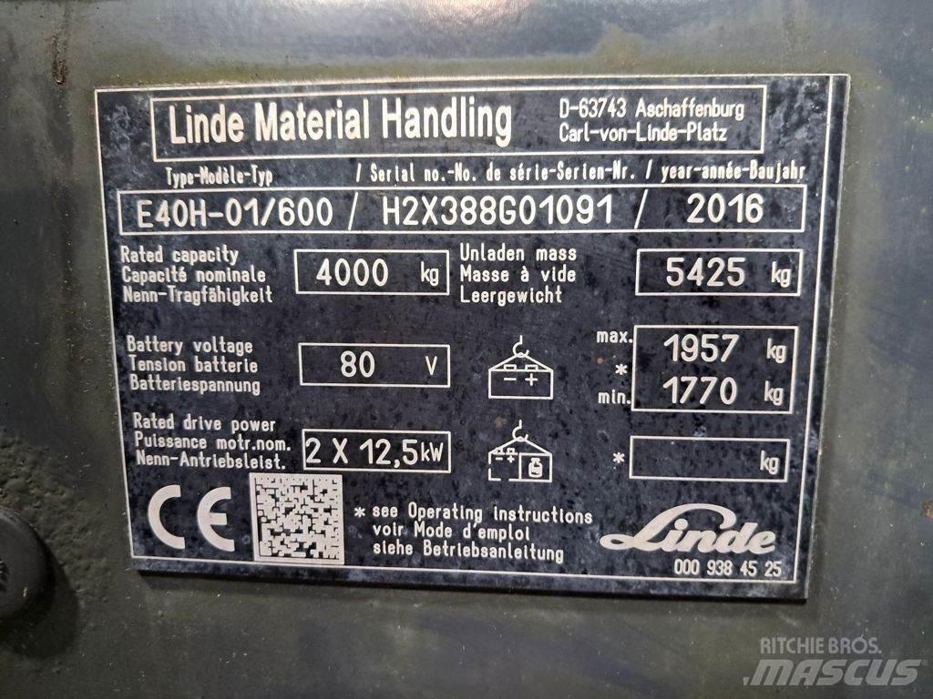 Linde E40H-01/600 Empilhadores eléctricos