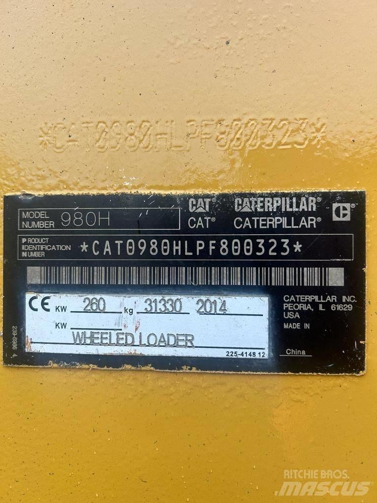 CAT 980H Pás carregadoras de rodas
