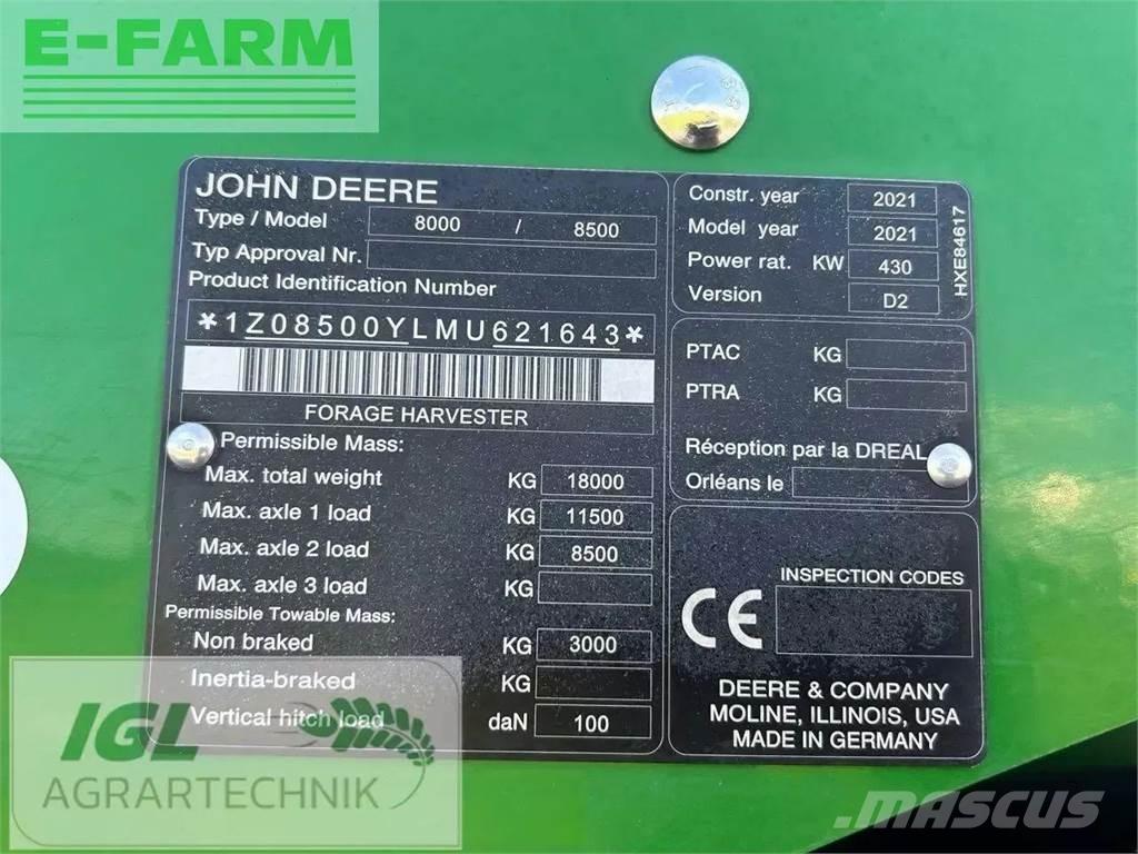 John Deere 8500i Forrageiras auto-propulsionadas