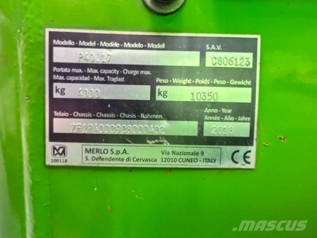 Merlo P 40.17 Manipuladores telescópicos
