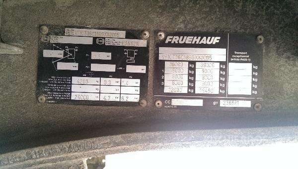 Fruehauf T36 Semi Reboques Cortinas Laterais